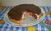Torta de morango com chocolate