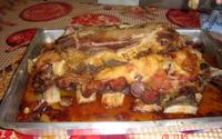 Costela gaúcha assada em forno de pizza
