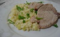 Risoto de alho poró