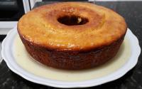 Bolo de Laranja com caldo