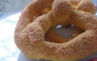 Pretzel de canela e açúcar