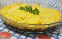 Escondidinho de carne seca com mandioquinha
