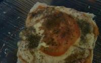 Mini pizza de pão de forma