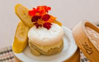 Doce de banana com creme