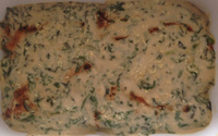 Peito de frango com molho de espinafre
