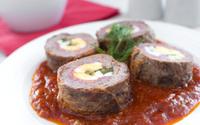 Rocambole de carne recheado