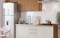 Esta cozinha compacta com pia é perfeita para organizar sua casa sem trabalho e por um preço incrível!