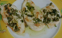 Frango com alcaparras