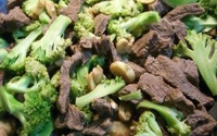 Carne com brócolis