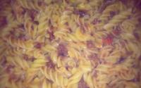 Macarrão com carne moída