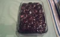 Pavê gelado de chocolate com morangos