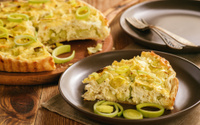 Para o almoço, jantar ou lanche: veja como fazer uma quiche de queijo e alho-poró para servir em qualquer refeição
