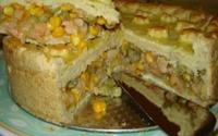 Torta de camarão
