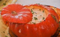 Camarão com catupiry na moranga