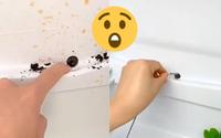 Esse pequeno buraco é um dos lugares mais sujos da casa, e leva apenas um minuto para limpá-lo