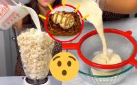 Essa receita de sorvete de pipoca já virou a queridinha nas férias das crianças, como não pensei nisso antes!?