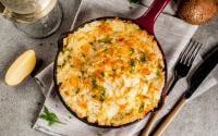 Torta de batata com cebola e parmesão SEM FARINHA DE TRIGO: atenção com a água da batata no preparo