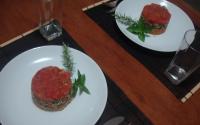 Filé entre camadas de sabores