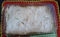 Torta de banana com suspiro