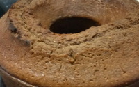 Bolo de aveia com chocolate
