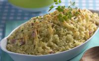 Arroz com presunto e parmesão