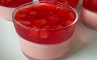 Gelatina com morango