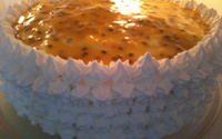 Bolo mousse de maracujá