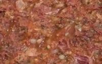 Torta de polenta com carne seca