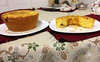 Bolo de fubá com banana