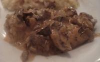 Filé ao funghi e mostarda dijon