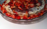 Torta de suspiro e sorvete