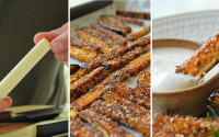 No forno ou na airfryer: essa receita de palitos crocantes de berinjela é a nova batata frita da minha casa