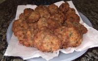 Bolinho de arroz com carne moída