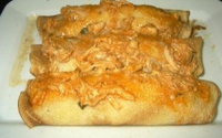 Panquecas de frango com mussarela
