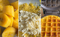 Waffle de banana-da-terra é o meu novo vício no café da manhã: receita fácil só com 3 ingredientes