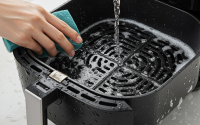 Limpar air fryer com água nem pensar: o eletrodoméstico pode apresentar problemas