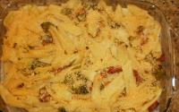 Macarrão especial com brócolis e bacon