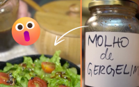 Esse molho de gergelim deixa a sua salada molhadinha com um toque oriental