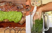 "Muito melhor que chimichurri, segredo de família": Juliano Cazarré revela receita do molho verde da vovó Luísa