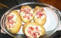 Batata recheada de frango