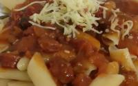 Penne ao molho de calabresa