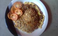 Omelete de carne de soja