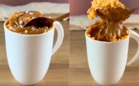 Bolo de caneca de doce de leite: só 4 ingredientes, fica super fofinho e não transborda no micro-ondas