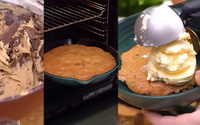 Cookie gigante é o novo vício da minha família aos domingos: encontrei a receita de massa perfeita, crocante por fora e molhadinha por dentro