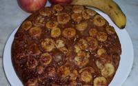 Torta de banana saborosa