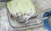 Escondidinho de cará com costela bovina