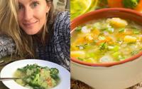 Sopa de legumes da Gisele Bündchen tem menos de 200 calorias e é o jantar perfeito para os dias frios!