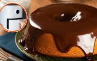 Bolo de cenoura na air fryer com calda de chocolate: minha tia me ensinou a temperatura e o tempo exatos para ficar perfeito!