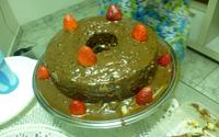 Bolo de chocolate com recheio de cupuaçu