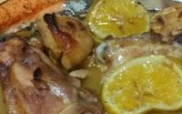 Frango com suco de laranja